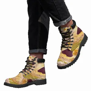 Men Barbary Ostrich Mid Top Boots