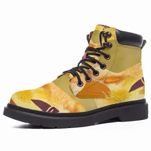 Men Bactrian Camel Mid Top Boots