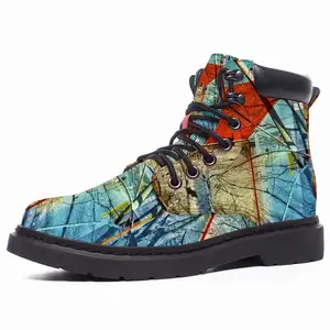 Men Interwoven Mid Top Boots