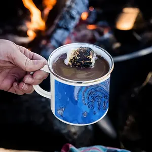 Drawing Ink - Blue Diva Enamel Mug