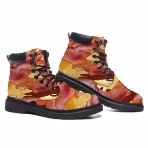 Men Ostrich Mid Top Boots