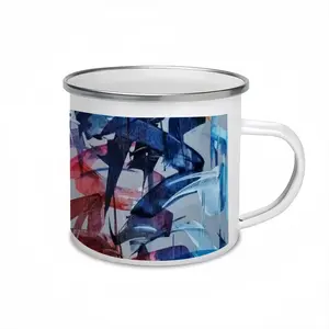 Listening To Radiohead Enamel Mug