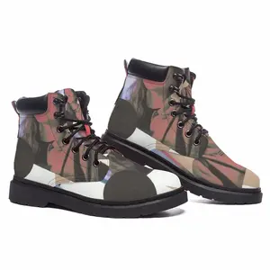 Men Geometry Girl Collage Mid Top Boots