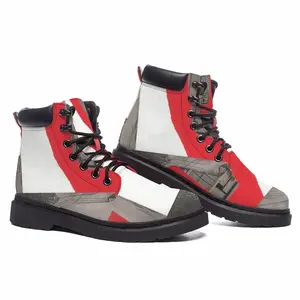 Men Collage Mid Top Boots