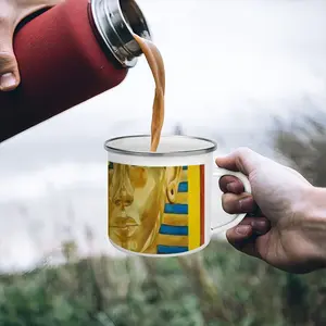 Tut Bluebird And Watermelon Enamel Mug