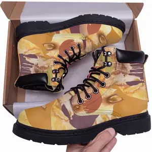 Men Tiger Rattlesnake Mid Top Boots