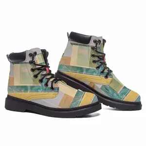 Men Yellow Carpet Mid Top Boots