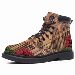 Men Italian Villa With Bougainvillea Mid Top Boots