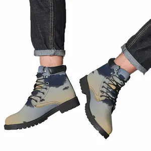 Men Celestial Birds Mid Top Boots