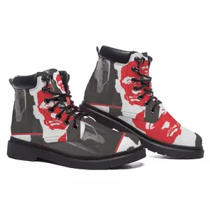 Men Negative Mid Top Boots