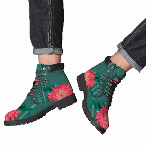 Men Flower#01 Mid Top Boots