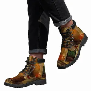 Men Still Life With Fish Impressionism Realism Mid Top Boots