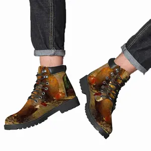 Men Still Life With Fish Impressionism Realism Mid Top Boots