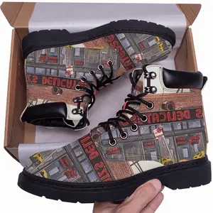 Men Katzs Deli New York City Mid Top Boots