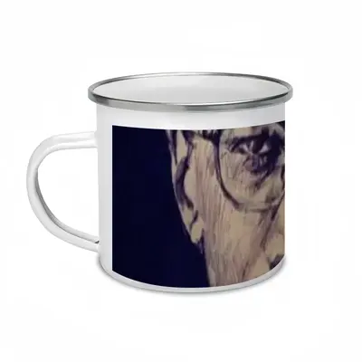 Malcolm X Portrait Enamel Mug