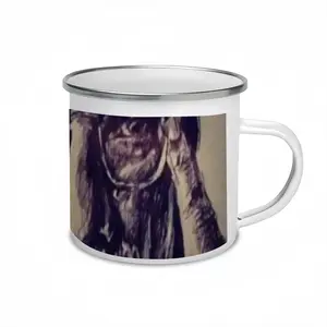 Malcolm X Portrait Enamel Mug