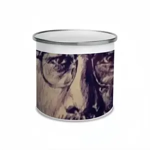 Malcolm X Portrait Enamel Mug