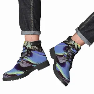 Men Purple Moments Mid Top Boots