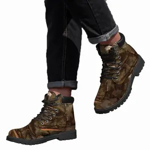 Men Grandpa Farmers Boots Mid Top Boots