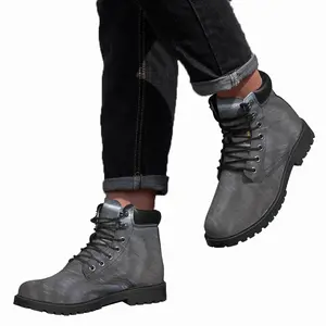 Men Neon Mid Top Boots