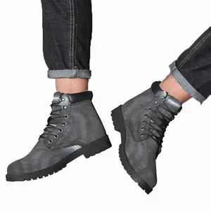 Men Neon Mid Top Boots