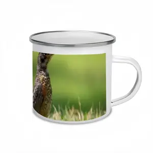 Bird In High Park Grass Enamel Mug