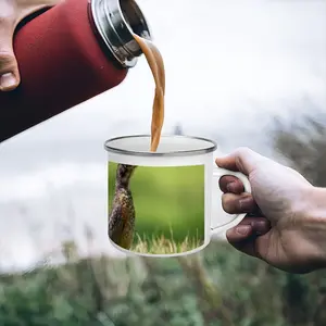 Bird In High Park Grass Enamel Mug