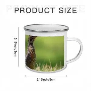 Bird In High Park Grass Enamel Mug