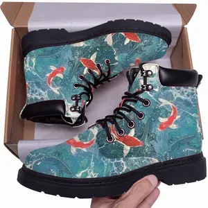 Men Ruffled Pond Mid Top Boots