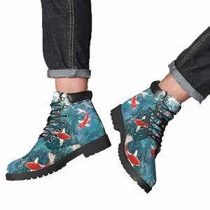 Men Ruffled Pond Mid Top Boots