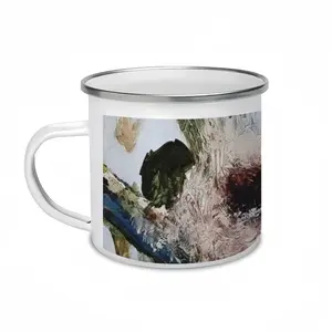 Birds Nest And Flying People Enamel Mug