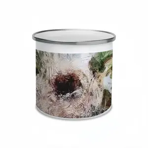 Birds Nest And Flying People Enamel Mug