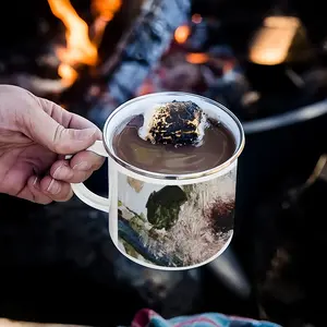 Birds Nest And Flying People Enamel Mug