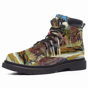 Men Spring Landscape Nature Mid Top Boots