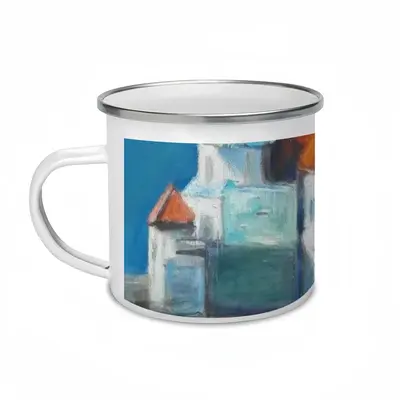 Monastery On The Island Enamel Mug