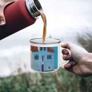 Monastery On The Island Enamel Mug