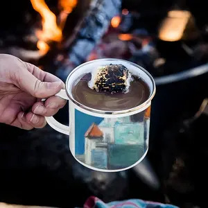 Monastery On The Island Enamel Mug