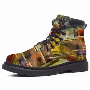 Men Glass Still Life Avant-Garde Mid Top Boots