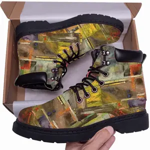 Men Glass Still Life Avant-Garde Mid Top Boots