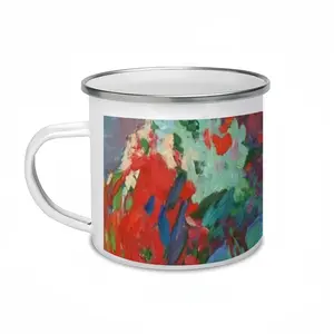 A Large Bouquet With Lilies Enamel Mug