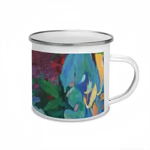 A Large Bouquet With Lilies Enamel Mug