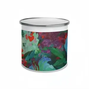 A Large Bouquet With Lilies Enamel Mug