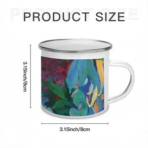 A Large Bouquet With Lilies Enamel Mug