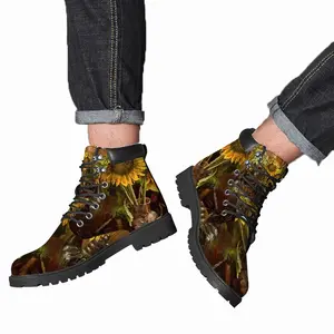 Men My Sunflowers Mid Top Boots