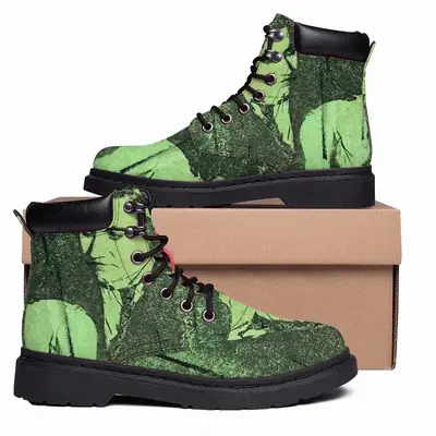 Men Violette Morris Green Mid Top Boots