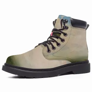 Men Green Landscape No3 Mid Top Boots