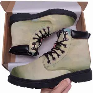 Men Green Landscape No3 Mid Top Boots