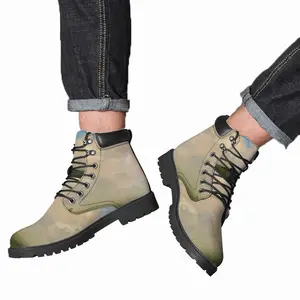 Men Green Landscape No3 Mid Top Boots