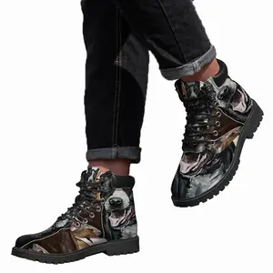 Men Barking Mid Top Boots