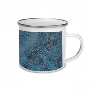 Design In Blue Enamel Mug